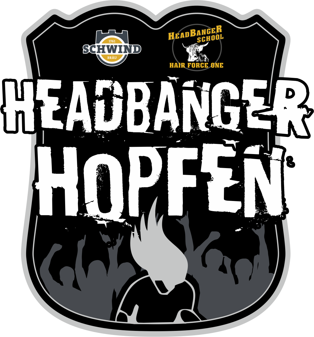 Headbanger Hopfen Etikett